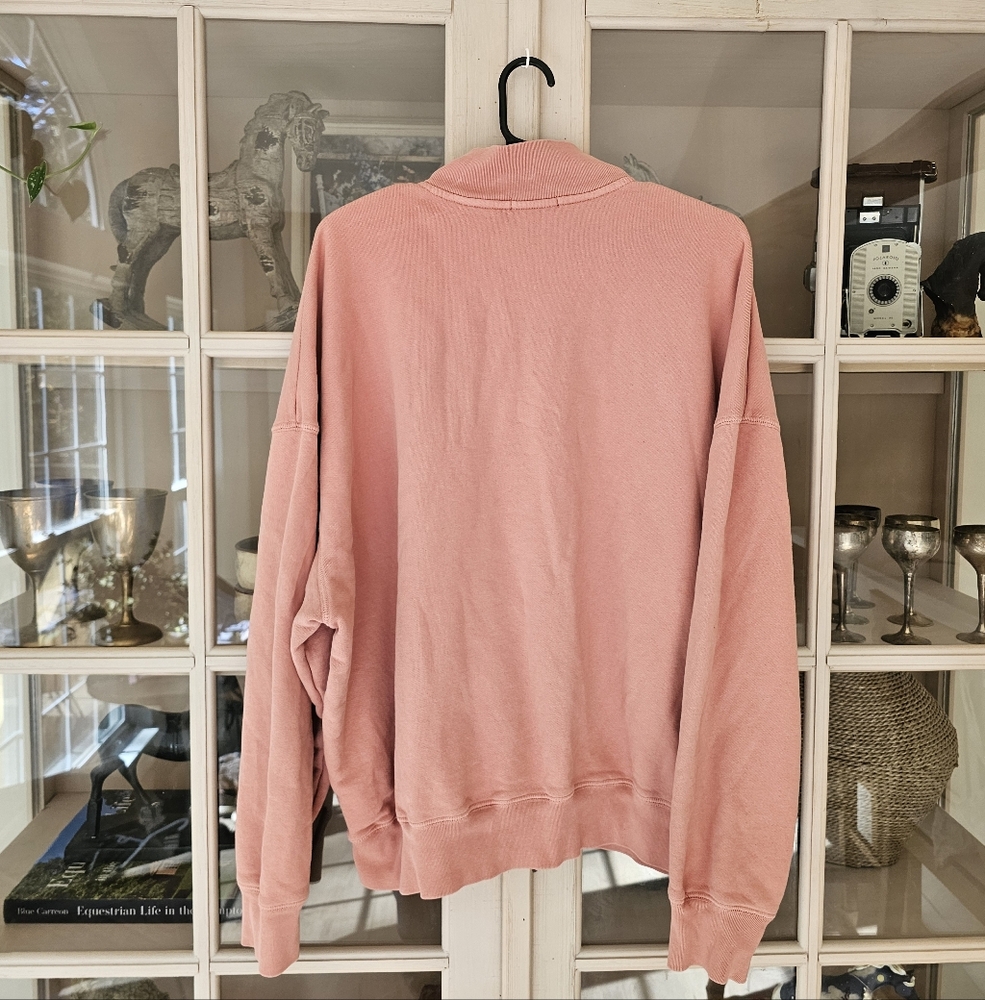 ATM Anthony Thomas Melillo Quarter Zip Terry Sweater - Picture 6 of 7